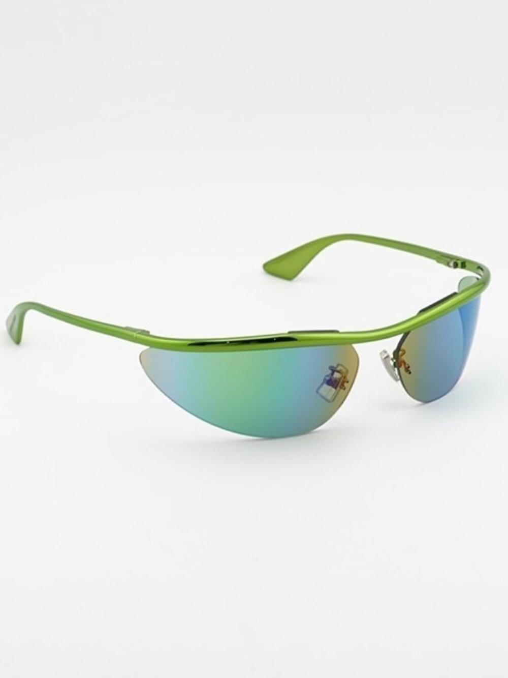 Bottega Veneta BV1174S 003 Sunglasses Green Cat Eye Frame, Green Lenses